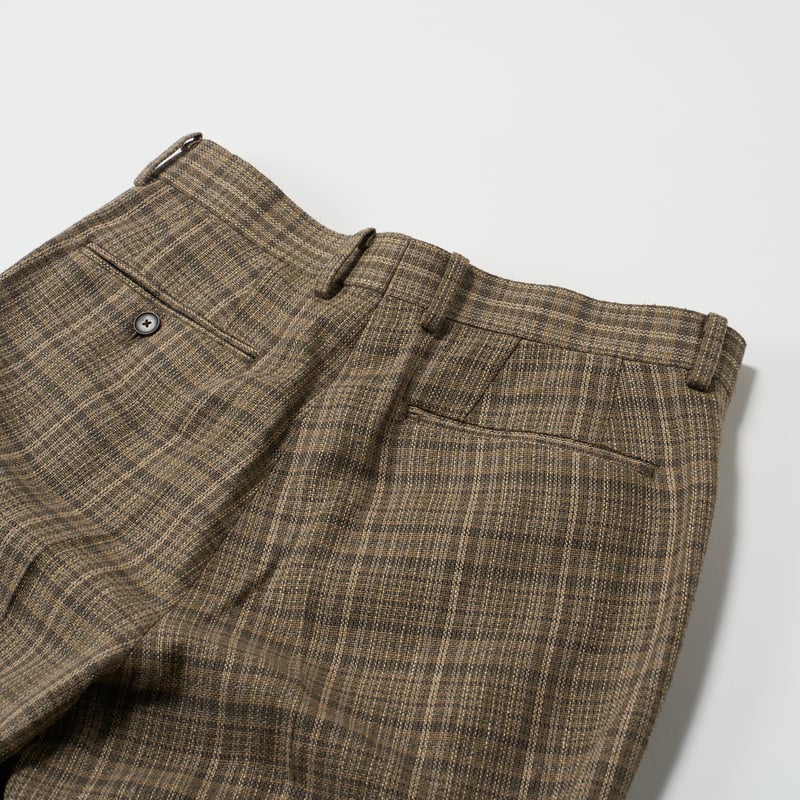 AURALEE (オーラリー) / Silk Linen Nep Check Slacks |