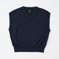 BATONER  (バトナー）/ Seaisland Cotton Blanketstitch Vest for COC