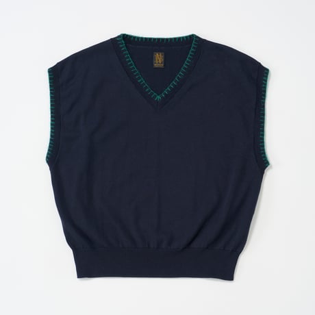 BATONER  (バトナー）/ Seaisland Cotton Blanketstitch Vest for COC