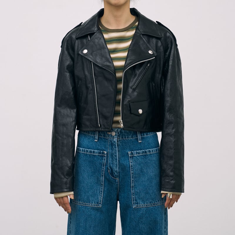 AURALEE (オーラリー) / Lamb Leather Cropped Riders