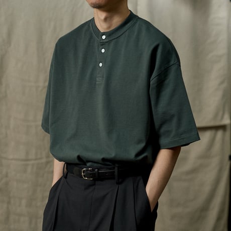 blurhms ROOTSTOCK (ブラームスルーツストック) / Classic Henley-neck Tee for COC