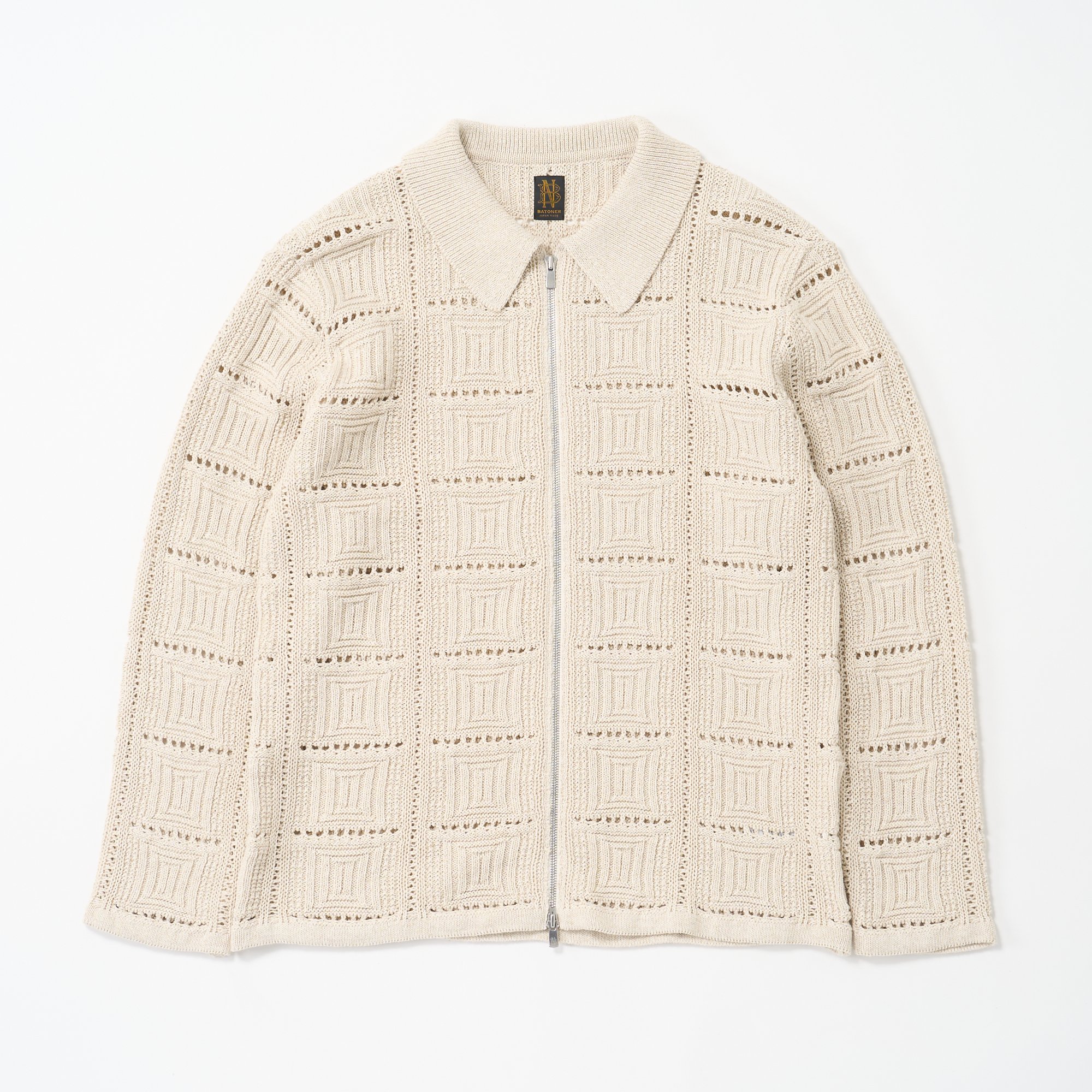 BATONER (バトナー) / Grassy Lace Zip Blouson for CO