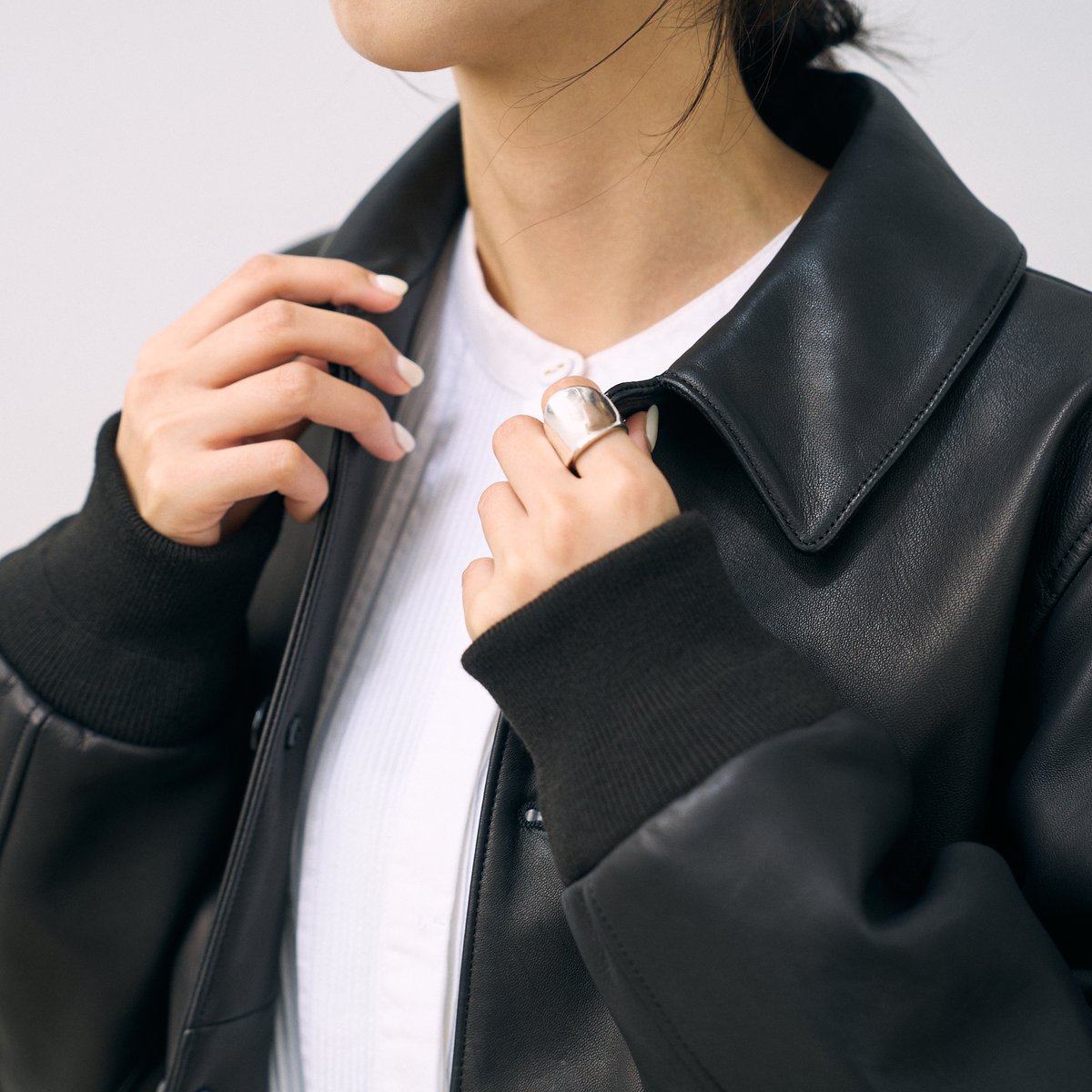 ジャケット・アウター blurhms Lamb Leather Jacket 3 BK blurhms / ブラームス | Lamb Leather Jacket - Black | 通販 - 正規