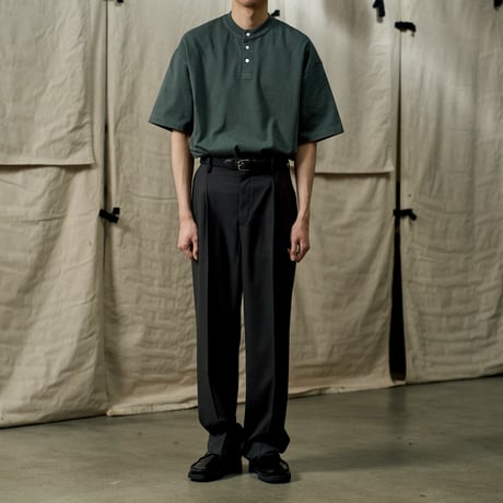 blurhms ROOTSTOCK (ブラームスルーツストック) / Classic Henley-neck Tee for COC