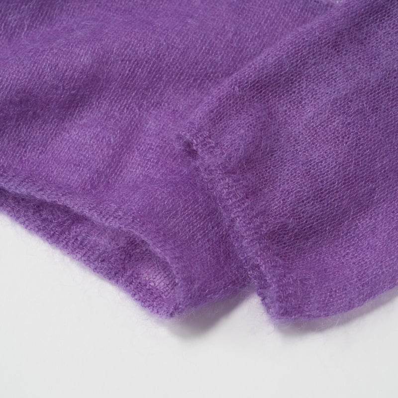 AURALEE (オーラリー) / Kid Mohair Sheer Knit Boat N...