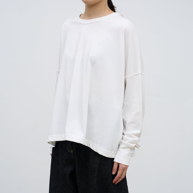新品 スタジオ ニコルソン LONG SLEEVE Tシャツ WHITE XL Long Sleeve T-Shirt White - Studio Nicholson | Kick Pleat