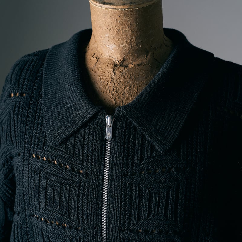 BATONER (バトナー) / Grassy Lace Zip Blouson for CO