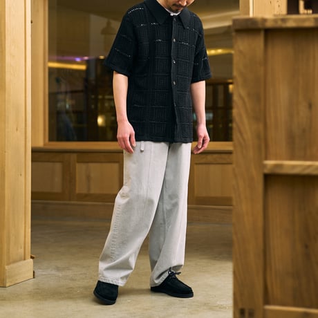 BATONER (バトナー) / Graccy Lace Half Sleeve Knit Shirt for COC