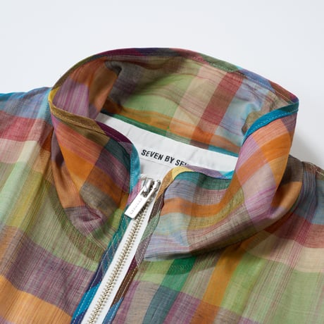 SEVEN BY SEVEN（セブンバイセブン）/Standcollar Zip Up Blouson Check