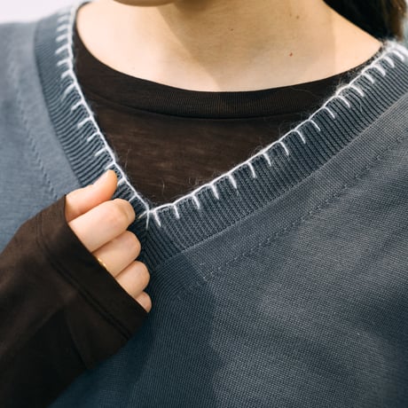 BATONER  (バトナー）/ Seaisland Cotton Blanketstitch Vest for COC