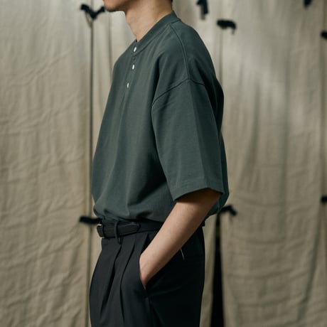 blurhms ROOTSTOCK (ブラームスルーツストック) / Classic Henley-neck Tee for COC