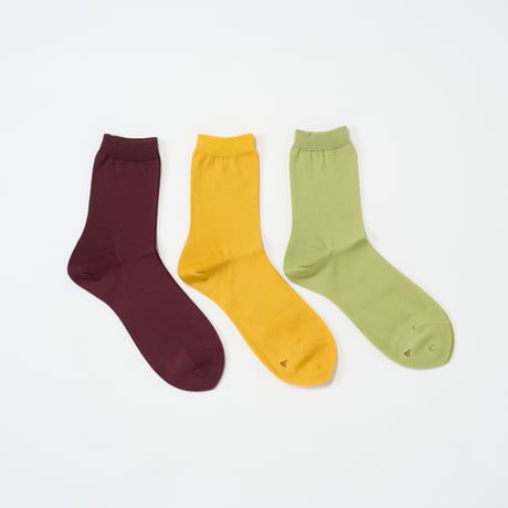 babaco (ババコ) / 3 Pairs of Colors Socks