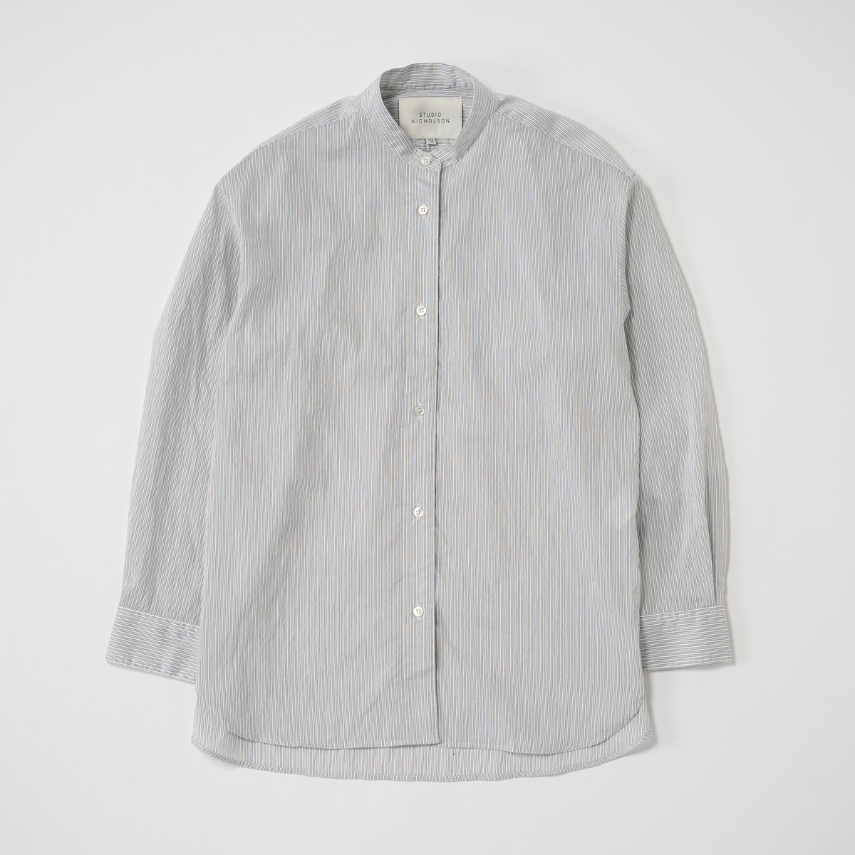 STUDIO NICHOLSONスタジオニコルソン シャツ STUDIO NICHOLSON / JAPANESE COTTON NYLON SHORT SLEEVE BOXY