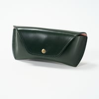 DIFFUSER（ディフューザー）/ OIL LEATHER EYEWEAR CASE / Dark Green & Pink