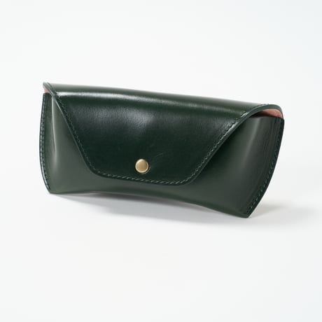 DIFFUSER（ディフューザー）/ OIL LEATHER EYEWEAR CASE / Dark Green & Pink