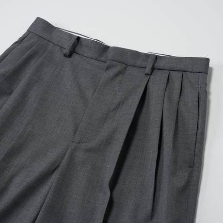 YLEVE (イレーヴ) / Super120'S Chambray Wool 3Tack Trousers
