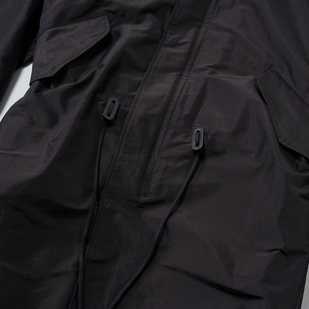 COMOLI COAT コモリ コットン フーデットコート 16AW 黒色 美品