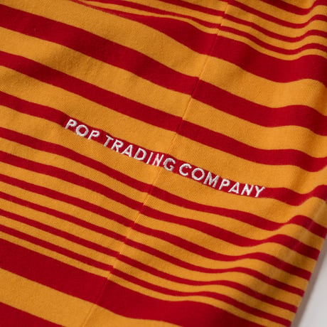 POP TRADING COMPANY (ポップトレーディングカンパニー) / Striped Logo T-shirt