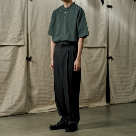 blurhms ROOTSTOCK (ブラームスルーツストック) / Classic Henley-neck Tee for COC