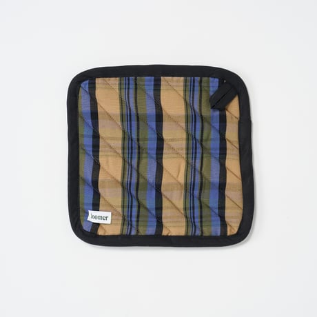 loomer (ルーマー) / Cotton-Linen Checked Fabric Pot Mat