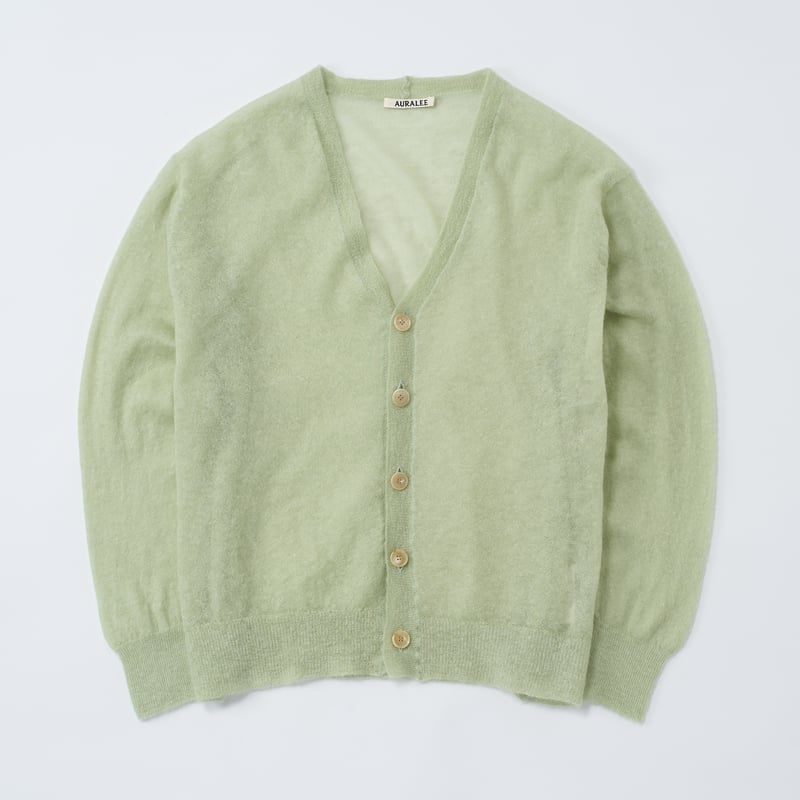 AURALEE (オーラリー) / Kid Mohair Sheer Knit Cardig