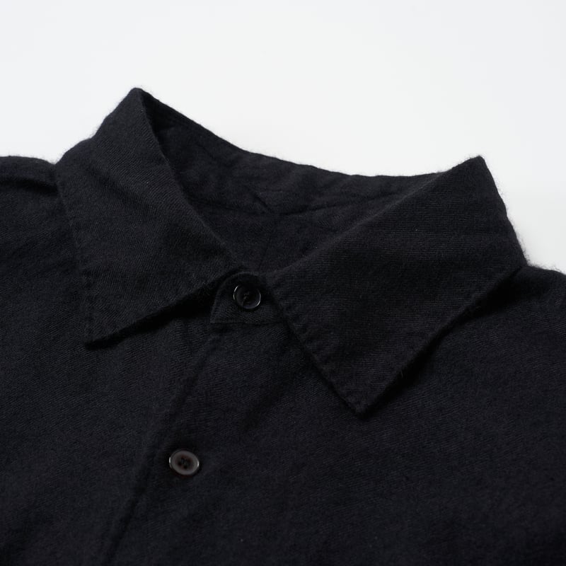 コモリ60%カシミアシャツ COMOLI (コモリ) / カシミヤシルク 製品染シャツ | HIBIYA