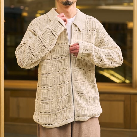 BATONER (バトナー) / Grassy Lace Zip Blouson for COC