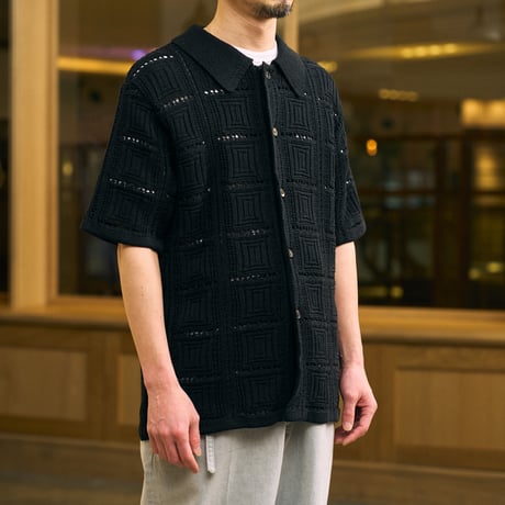 BATONER (バトナー) / Graccy Lace Half Sleeve Knit Shirt for COC