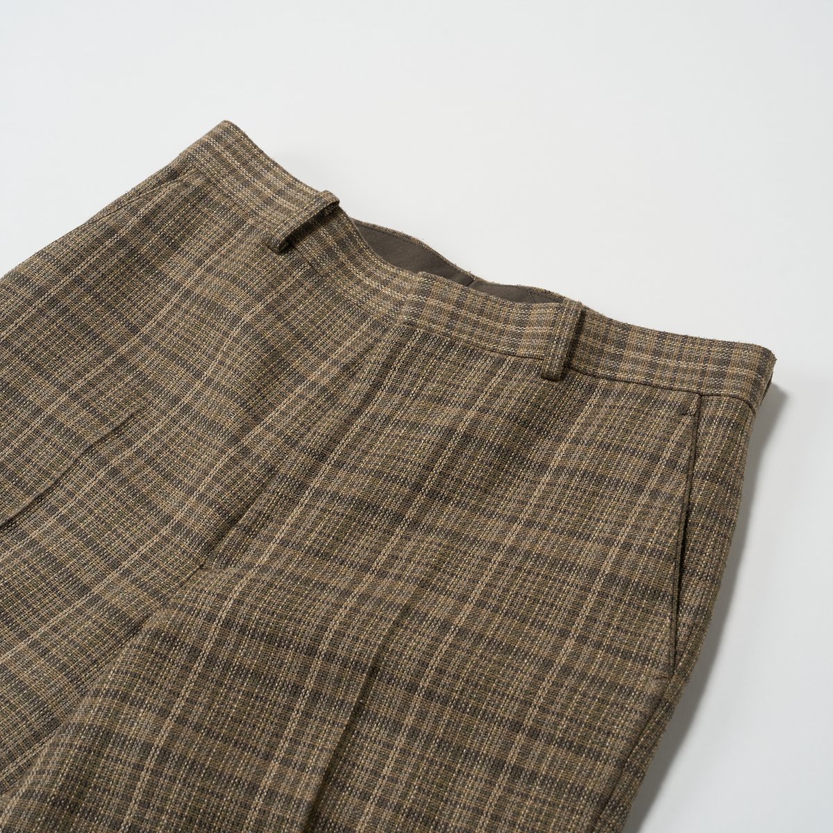 AURALEE (オーラリー) / Silk Linen Nep Check Slacks |