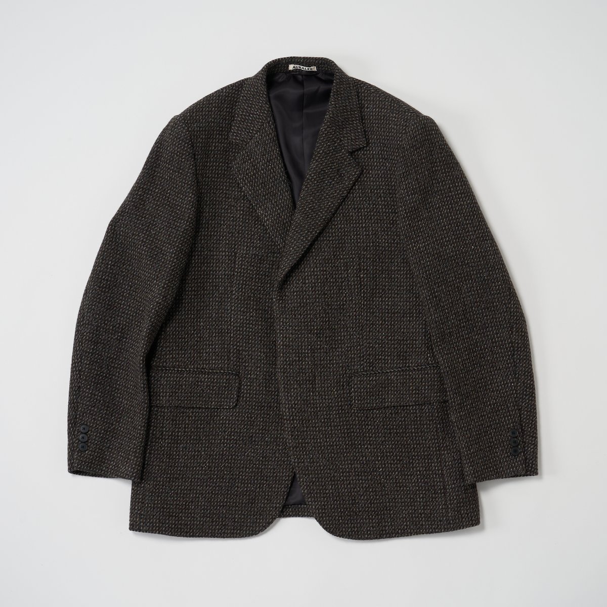 オーラリー auralee ウール　アルパカ　ツイード　新品未使用 名作】オーラリー／Wool Alpaca TWEED BLOUSON／サイズ5 - メルカリ