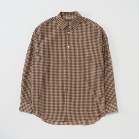 AURALEE (オーラリー) / Airy Light Cotton Check Shirt