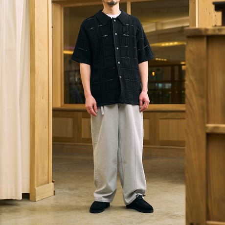 BATONER (バトナー) / Graccy Lace Half Sleeve Knit Shirt for COC