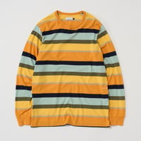 POP TRADING COMPANY (ポップトレーディングカンパニー) / Striped Logo Ls T-shirt