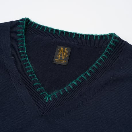 BATONER  (バトナー）/ Seaisland Cotton Blanketstitch Vest for COC