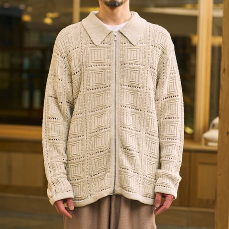 BATONER (バトナー) / Grassy Lace Zip Blouson for COC