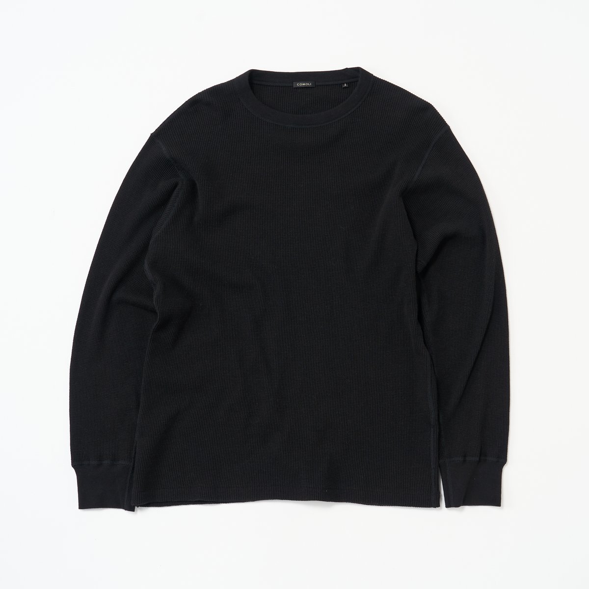 COMOLI (コモリ) / コットンカシミヤ ワッフル長袖クルー | HIBIYA CENT