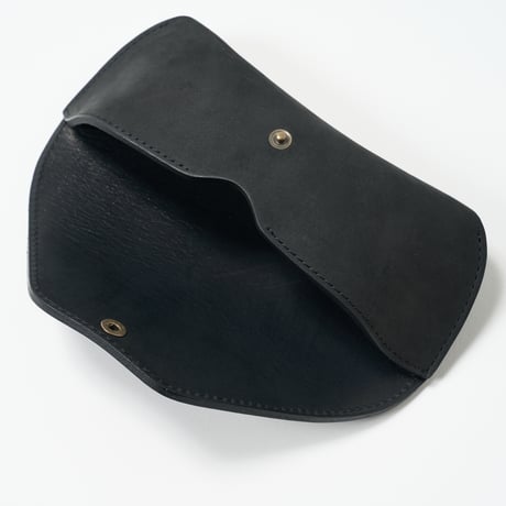 DIFFUSER（ディフューザー）/ HORWEEN LEATHER EYEWEAR CASE 2 / Black Suede & Black