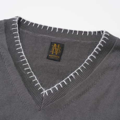 BATONER  (バトナー）/ Seaisland Cotton Blanketstitch Vest for COC