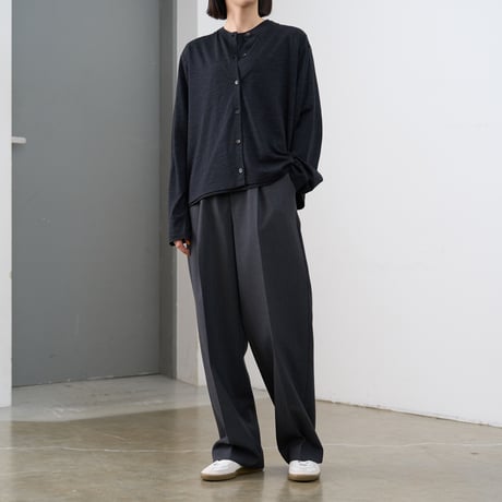 BATONER (バトナー) / Summer Wool Crew Cardigan for COC