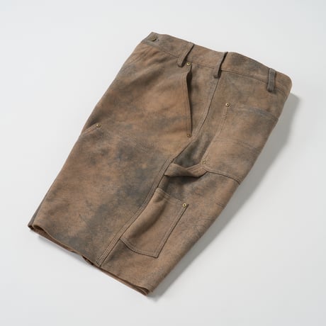 SEVEN BY SEVEN（セブンバイセブン）/ Leather Double Knee Short Pants