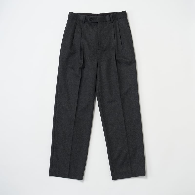 新品】オーラリー カシミヤモールスキンツータックスラックス CASHMERE