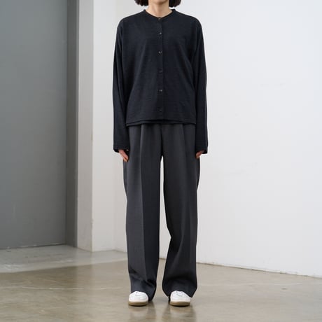 BATONER (バトナー) / Summer Wool Crew Cardigan for COC
