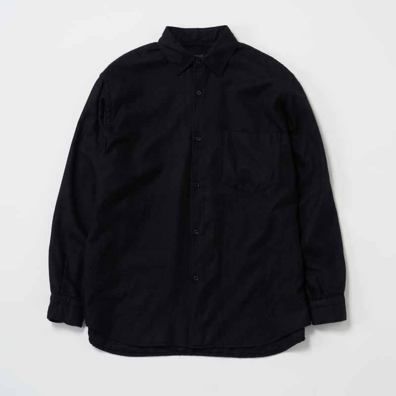 コモリ60%カシミアシャツ COMOLI (コモリ) / カシミヤシルク 製品染シャツ | HIBIYA