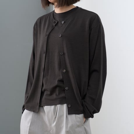 BATONER (バトナー) / Summer Wool Crew Cardigan for COC