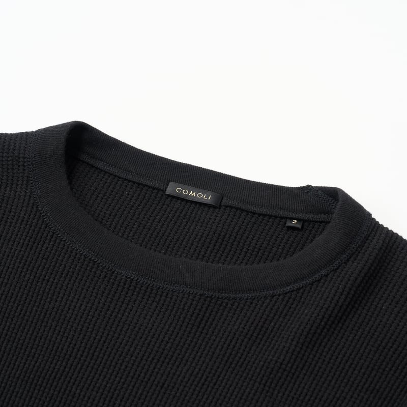 COMOLI (コモリ) / コットンカシミヤ ワッフル長袖クルー | HIBIYA CENT