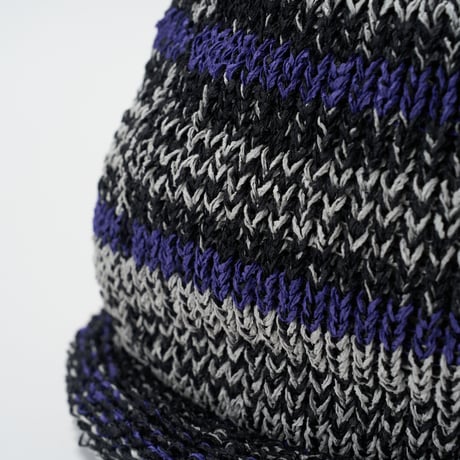 Indietro Association (インディエトロアソシエーション) / Multi Border Roll Knit Cap