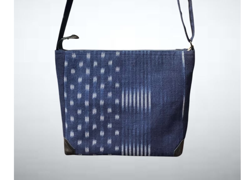 藍染備後かすりショルダーバッグ | towaju
