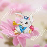 【スマホの壁紙】HAPPYうさぎ