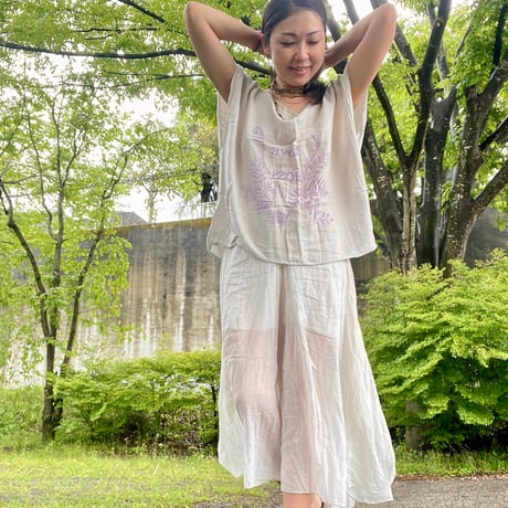 コットンガーゼのプルオーバー BOSS