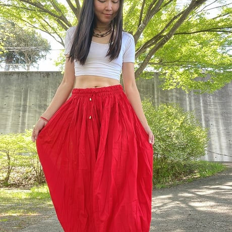 アラジンパンツ 赤